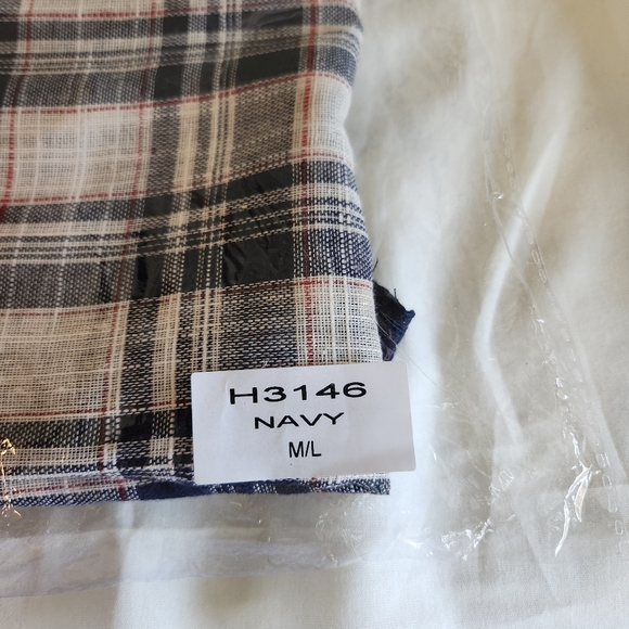 Hayden Los Angeles Navy and White Plaid Womens Top Size S/M & M/L Available NWT - Picture 4 of 5
